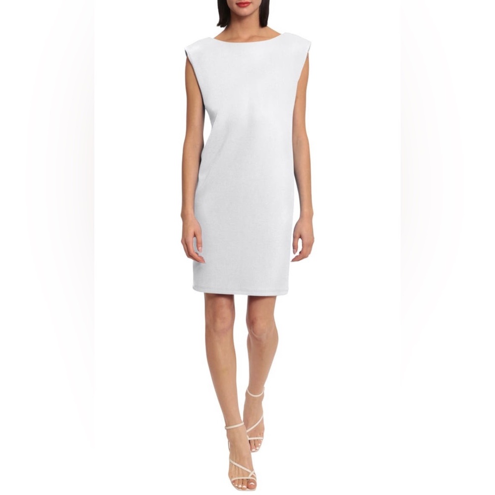 Donna Morgan Cap Sleeve Cut Out Dress-Ivory size 0
